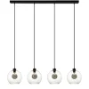 Hanglamp glazen bol 4-l modern clear