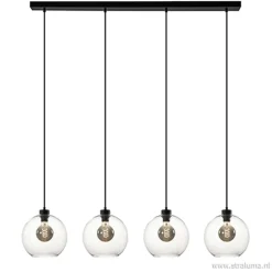 Hanglamp glazen bol 4-l modern clear