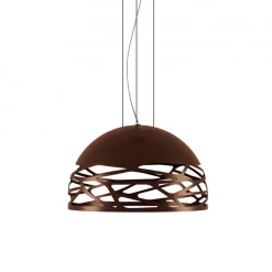 Hanglamp Kelly koepel brons 50cm