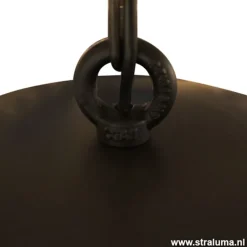 Hanglamp koepel 60cm gunmetal/silverleaf