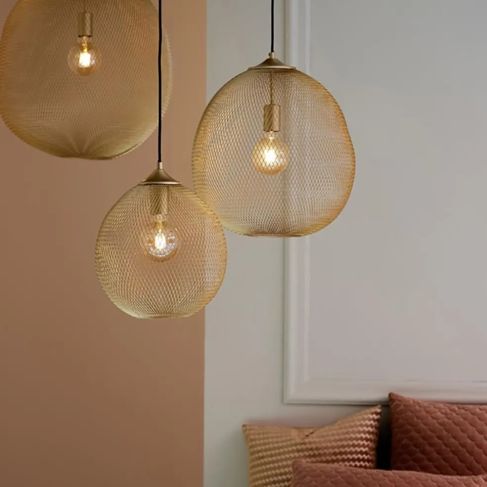 Hanglamp Moroc 50cm goud