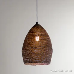 Hanglamp Nayla zwart/matgoud