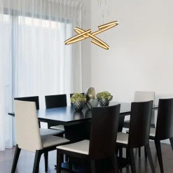 Hanglamp ovaal dubbel zwart