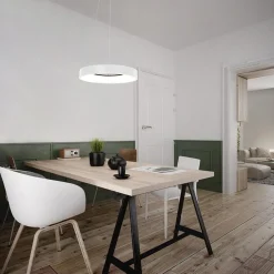 Hanglamp Ringlede wit 48cm