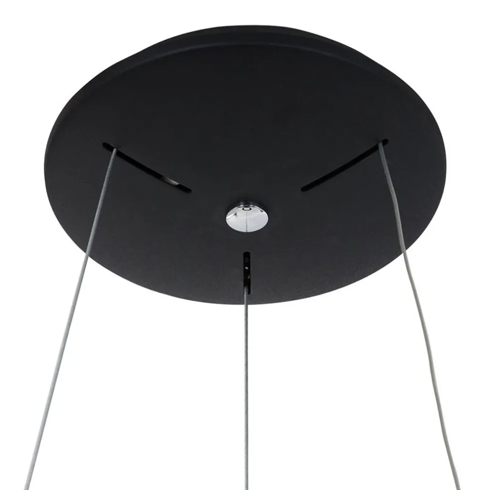 Hanglamp Ringlede zwart 48cm