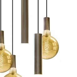 Hanglamp Riva 5l rond platinum