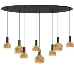 Hanglamp Segula 8L ovaal zwart
