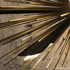 Hanglamp sprieten zwart/goud