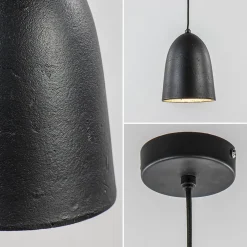 Hanglamp Sumera robuust metaal zwart/goud