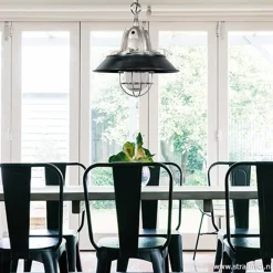 Hanglamp Tuk industrieel 41cm zwart/staal