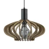 Hanglamp Ufo naturel hout 35cm