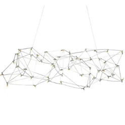 Hanglamp Universe staal 125+2x downlight