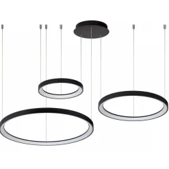 Hanglamp Vidal 3 ringen zwart