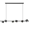 Hanglamp zwart 6L spot incl. gu10-111