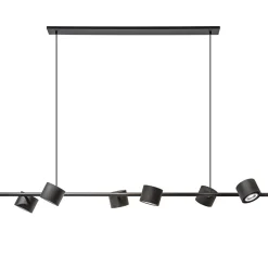 Hanglamp zwart 6L spot incl. gu10-111
