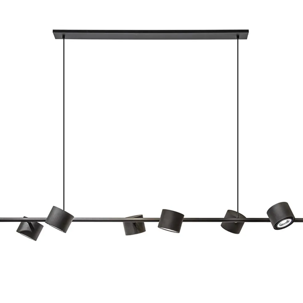 Hanglamp zwart 6L spot incl. gu10-111