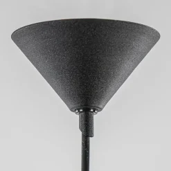 Hanglamp zwart met helder glazen bol 30 cm