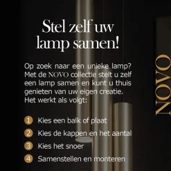 Hanglamp zwart Spin met 6 snoeren