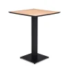 Horeca Bartafel vierkant 80x80 zwart met eiken
