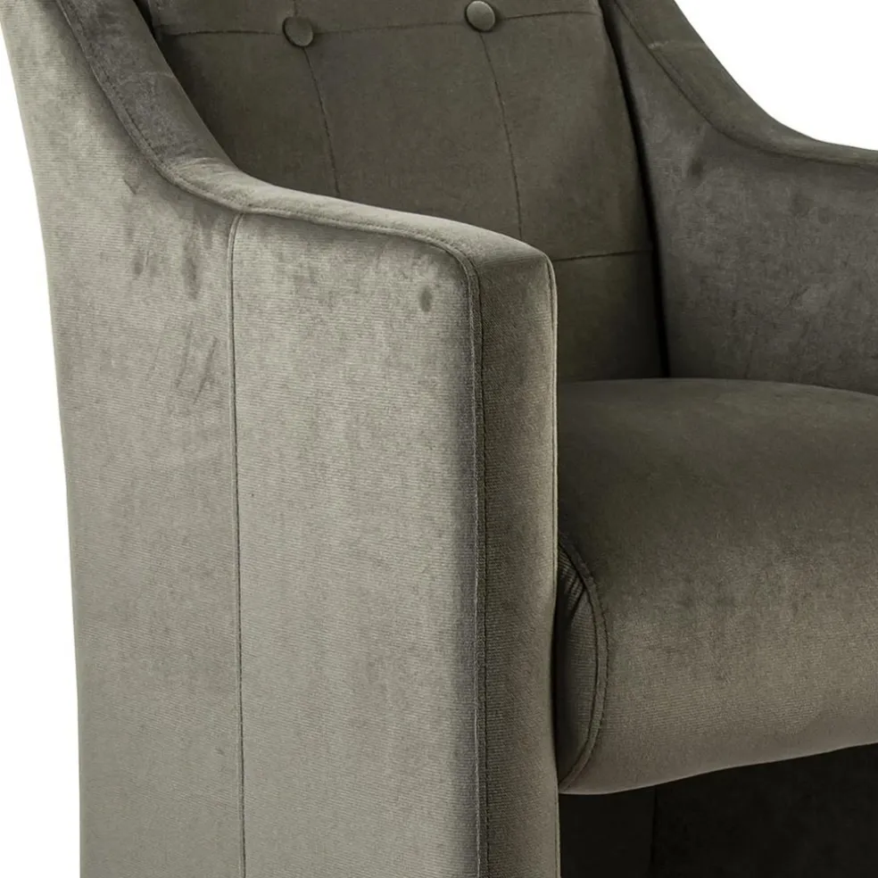 Klassiek landelijke eetkamerstoel op wieltjes