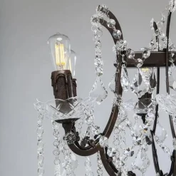 Klassieke eettafelhanglamp met kristal