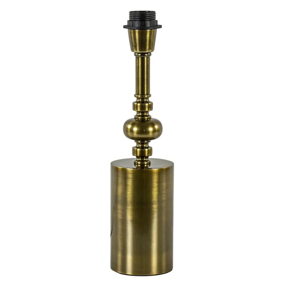 Klassieke lampvoet Helabima antiek brons excl. kap