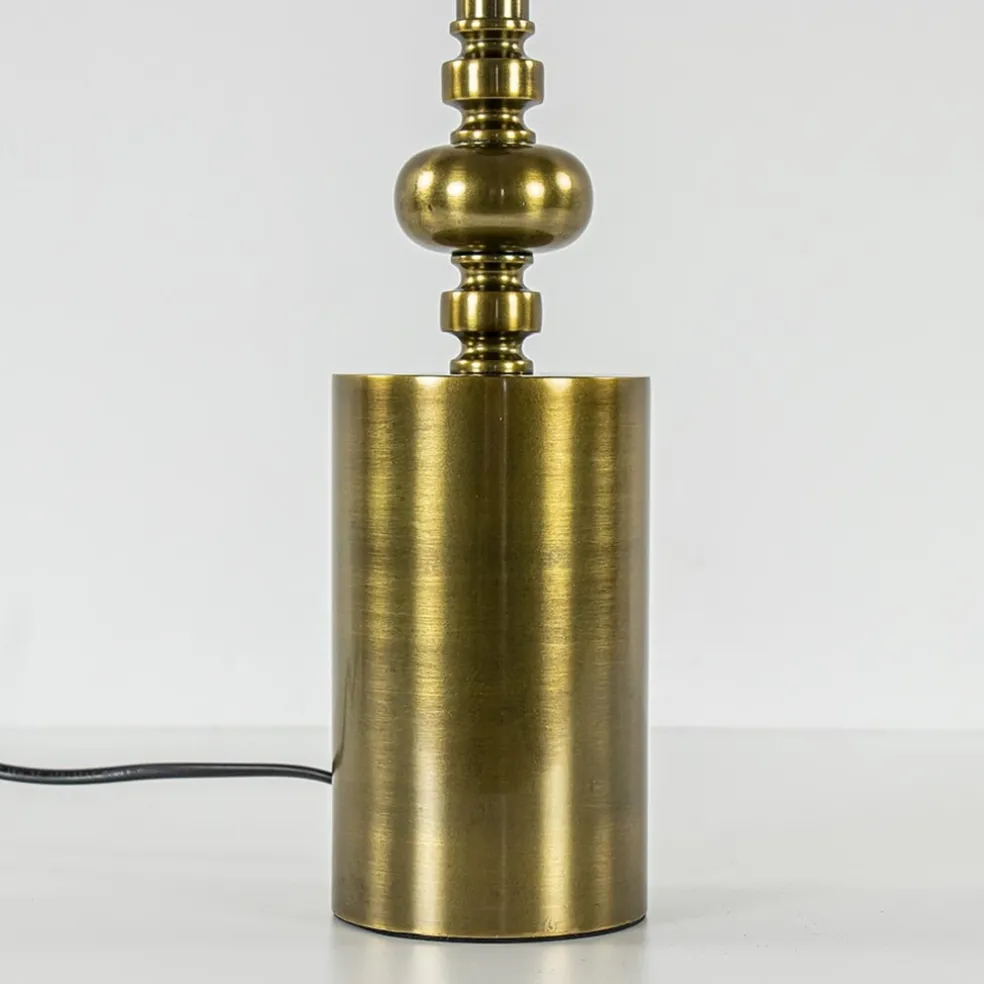 Klassieke lampvoet Helabima antiek brons excl. kap