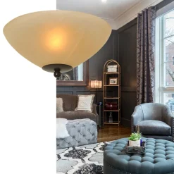 Klassieke plafonnière Bolzano bruin