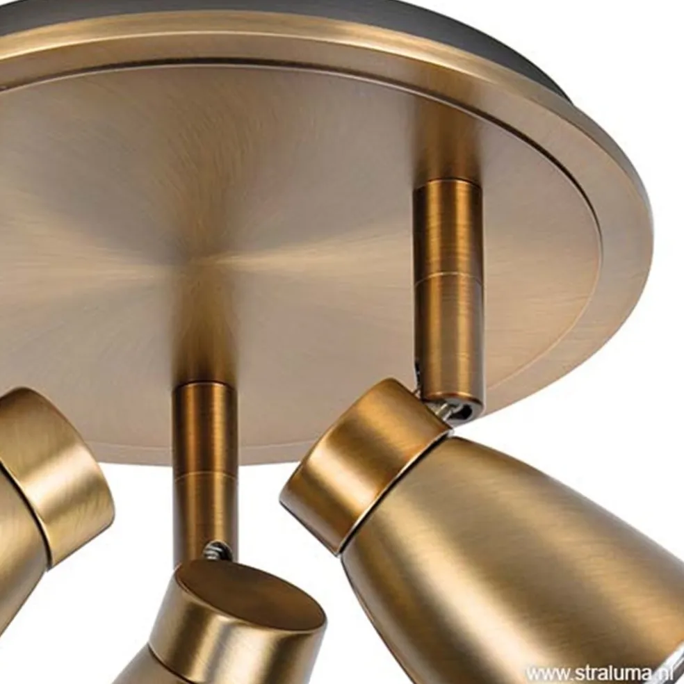 Klassieke spot Mirage brons 3 lichts