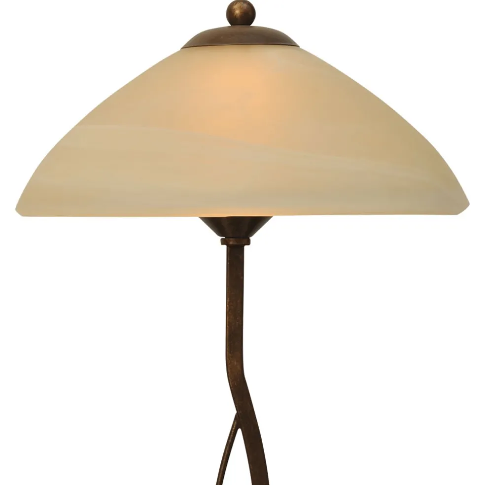 Klassieke tafellamp Bolzano bruin