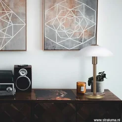 Klassieke tafellamp brons touchdimmer