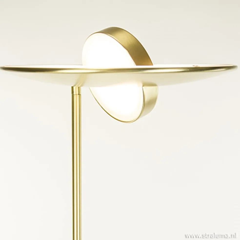 Klassieke vloerlamp Zenith LED messing