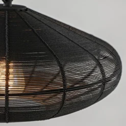 Kleine hanglamp Bahoto mat zwart L&L