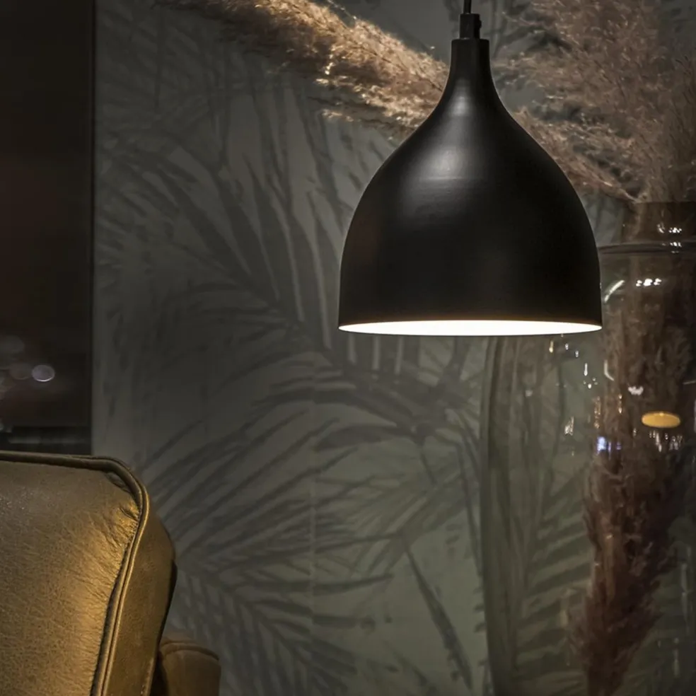 Kleine hanglamp zwart keuken-bar-hal-wc