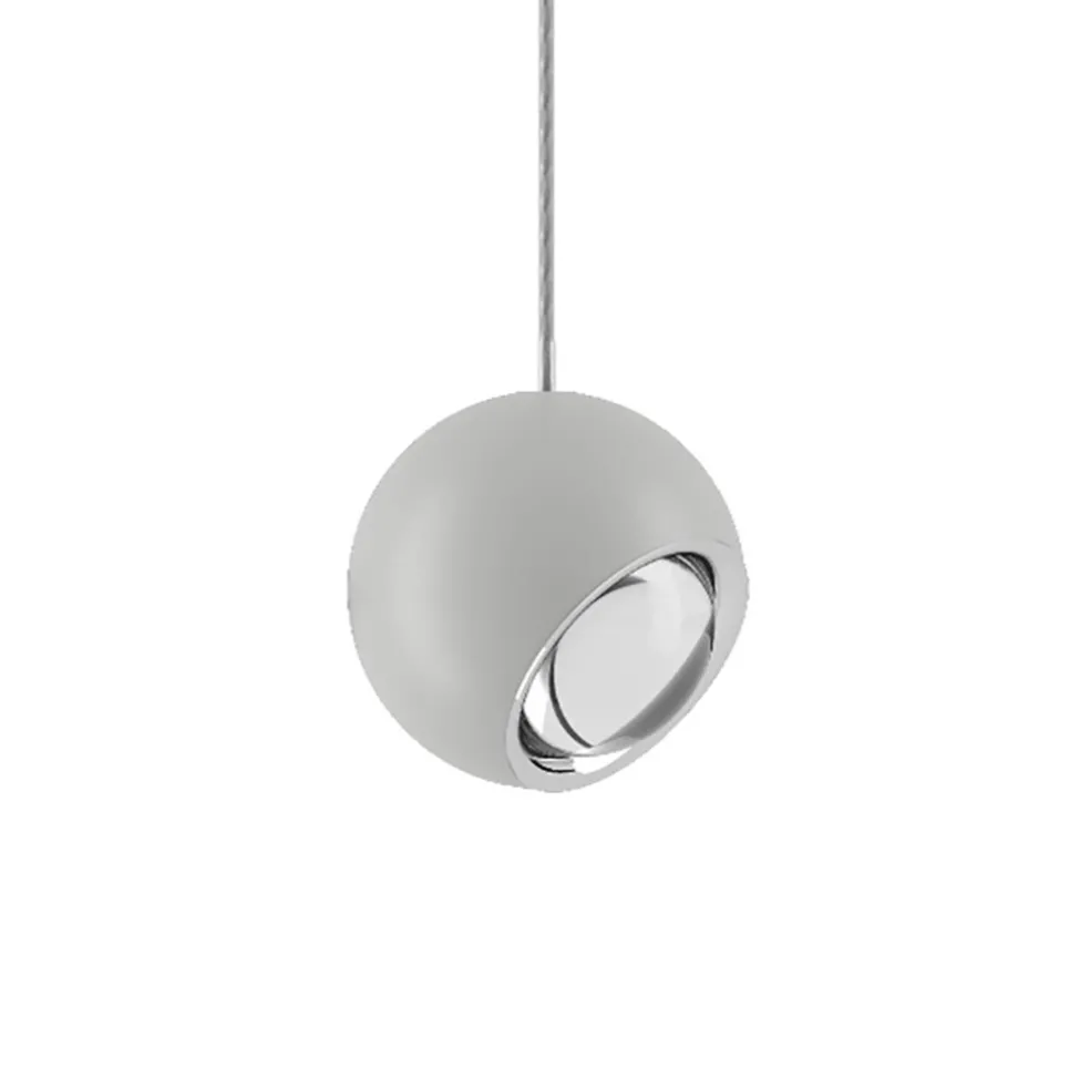 Kleine Italiaanse design hanglamp LED bol Spider wit