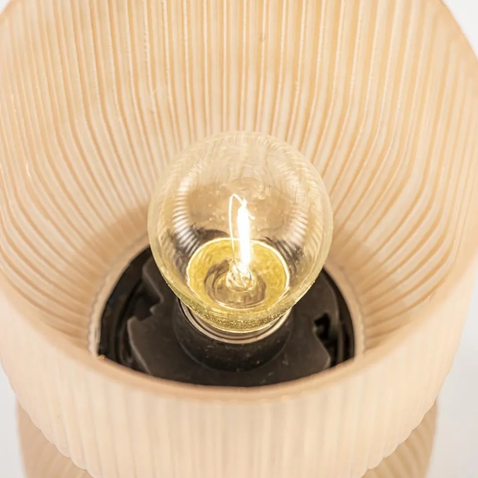 Kleine Phoebe tafellamp peach op batterijen Light and Living