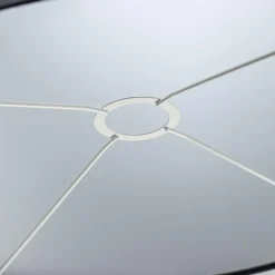 Lampenkap cilinder zwart met witte binnenzijde