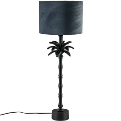 L&L lampvoet Armata mat zwarte palmboom