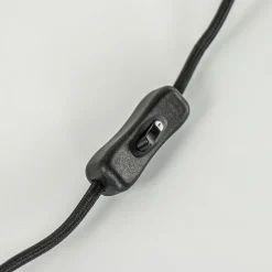 Lampvoet Rodrigo antiek brons / mat zwart excl. kap