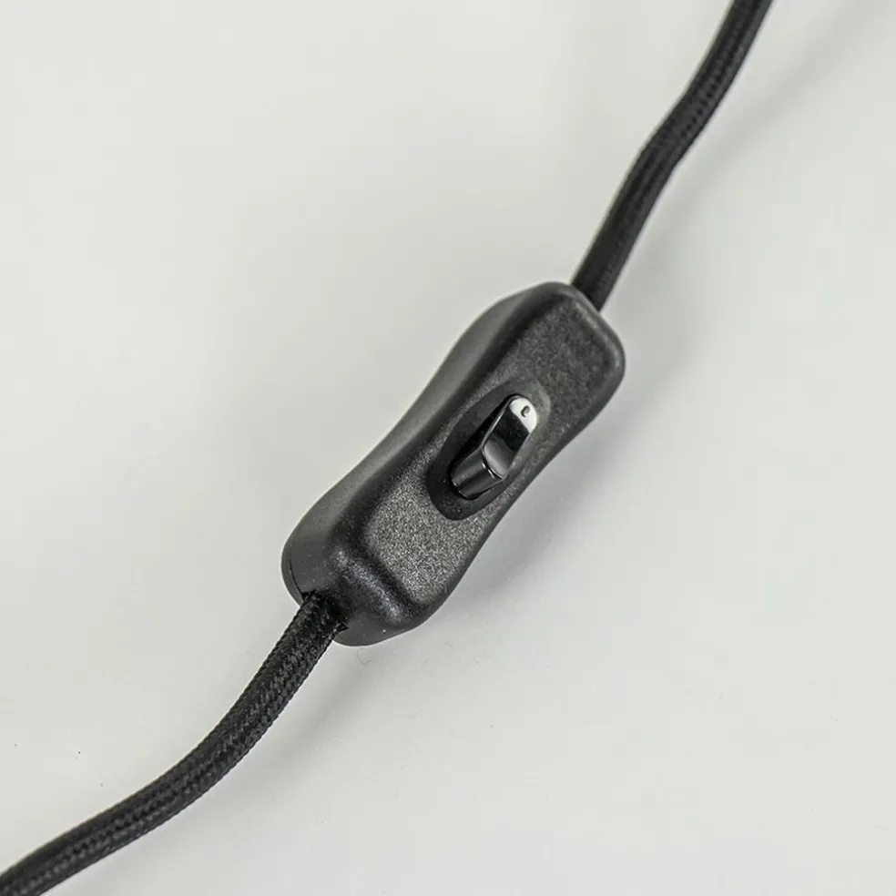 Lampvoet Rodrigo antiek brons / mat zwart excl. kap