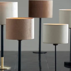 Lampvoet Rodrigo antiek brons / mat zwart excl. kap