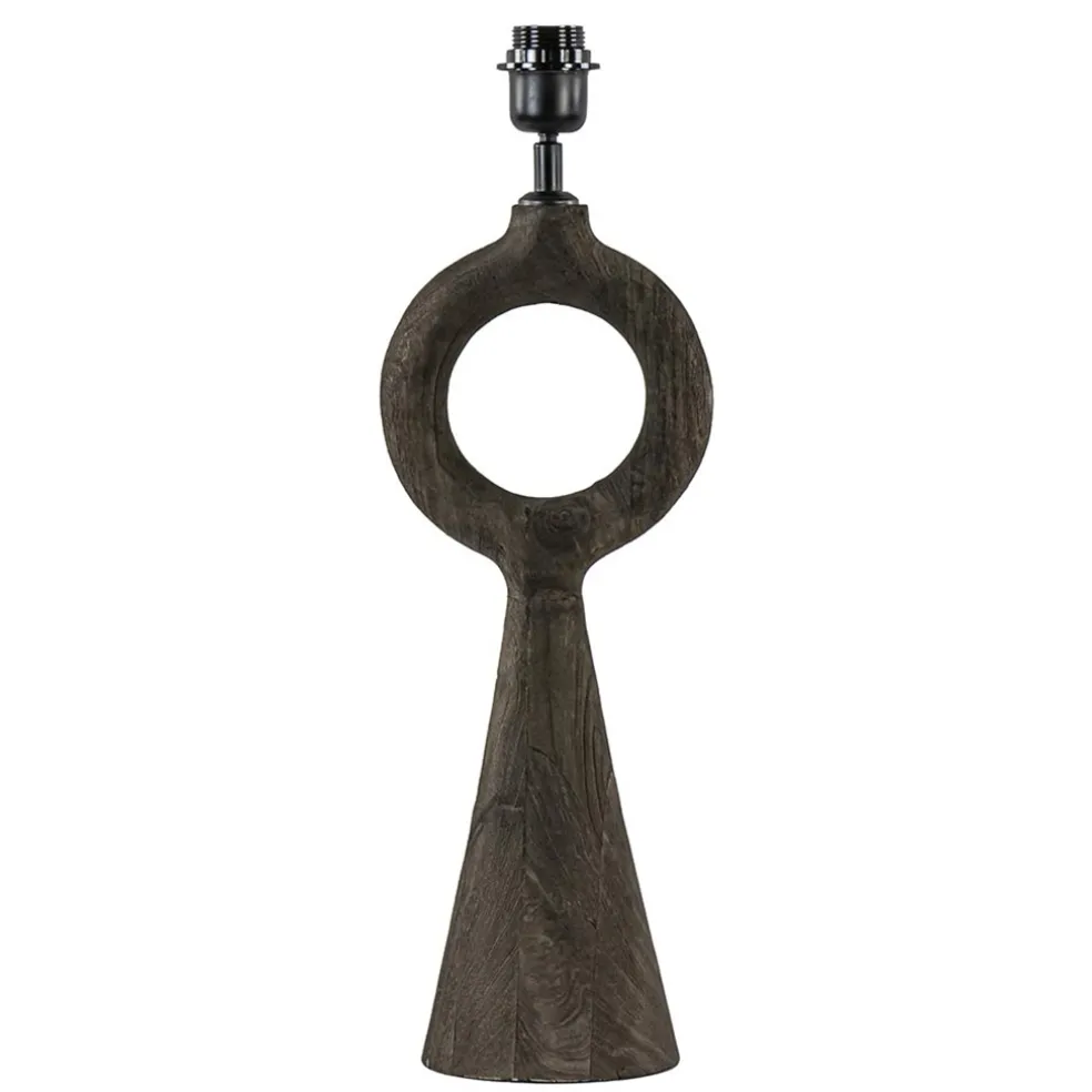 Lampvoet Sabuli hout donker bruin excl. kap