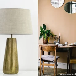 Lampvoet Saley Ruw Antiek Brons