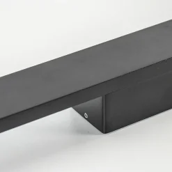 Langwerpige LED buitenlamp zwart 144 cm