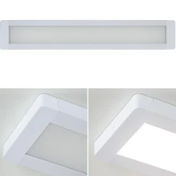 Langwerpige plafondlamp LED panel wit