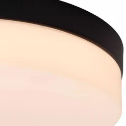 LED badkamerplafondlamp zwart met bewegingssensor