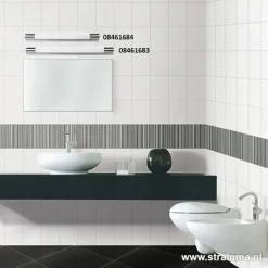 LED badkamer-wandlamp met stopcontact