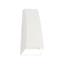 LED buitenlamp up+down wit aluminium IP54