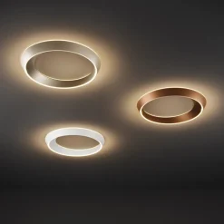 LED plafondlamp Tidal mat zwart