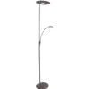 LED staande lamp-uplighter staal-dimbaar
